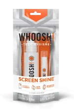 Whoosh Duo Paka, 100ml + 8ml. Viedierīču tīrīšanas līdzeklis + DIVAS 14x15cm mikrošķiedras drānas - Image 2