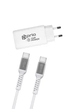 Prio ülikiire laadimise duo: GaN-laadija ja 100W USB-C kaabel