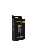 NovaNL Super Fast Charge Car Charger 2X 45W USB-C, Black - Image 3