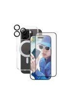 Apple iPhone 16 Pro 3-in-1 Ceramic Bundle | MagSafe Kickstand Case, Ceramic Screen Protector & Camera Hoops | CARE by PanzerGlass - Image 2