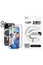 Apple iPhone 16 Pro 3-in-1 Ceramic Bundle | MagSafe Kickstand Case, Ceramic Screen Protector & Camera Hoops | CARE by PanzerGlass - Image 3