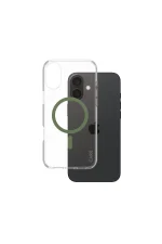 Apple iPhone 16 Plus Urban Combat Case Transparent w. Green MagSafe CARE by PanzerGlass® - Image 2