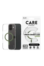 Apple iPhone 16 Plus Urban Combat Case Transparent w. Green MagSafe CARE by PanzerGlass® - Image 3