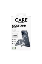 Apple iPhone 17 Pro Max caurspīdīgs vāciņš ar atbalsta kājiņu (Kickstand) un MagSafe CARE by PanzerGlass®