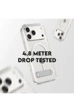 Apple iPhone 17 Pro Max caurspīdīgs vāciņš ar atbalsta kājiņu (Kickstand) un MagSafe CARE by PanzerGlass® - Image 6