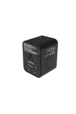 Prio Global Travel Adapter 25W USB-C & 18W USB-A Ports, Black - Image 2