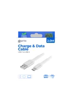 Prio USB-A to USB-C Cable, 3A, 2m, White - Image 2