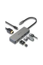Prio 7-in-1 USB-C multiport-jaotur adapter – 4K HDMI, kaardilugeja, SD/TF, USB-A PC-le, sülearvutile ja Switchile - Image 3
